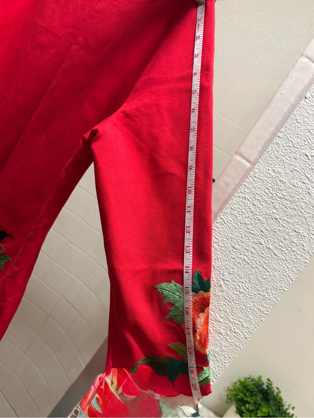 STYLEWE Red Dress with Multicolor Floral Embroidery - Picture 6 of 12
